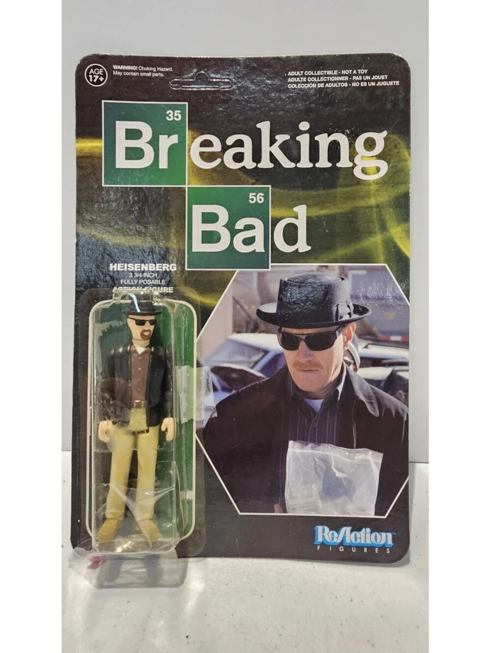 Reaction Figures Funko X Super 7 Action Figure Breaking Bad Heisenberg Unpunched